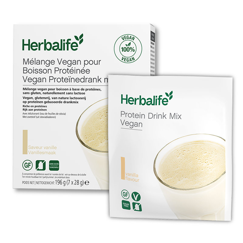 Herbalife Mélange Vegan pour Boisson Protéinée Vanille 7 sachets de 28G