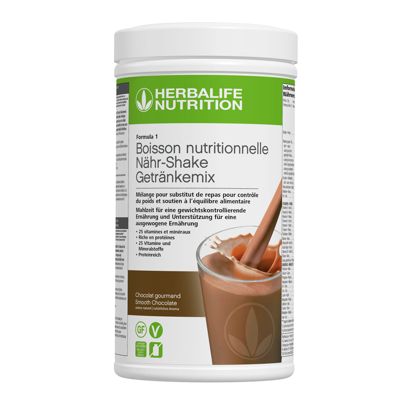 Herbalife Formula 1 Nouvelle génération Boisson Nutritionnelle Chocolat gourmand 550 G