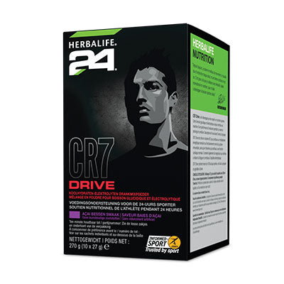 Herbalife H24 CR7 Drive sachets Baies d'açai 10 sachets de 27 G