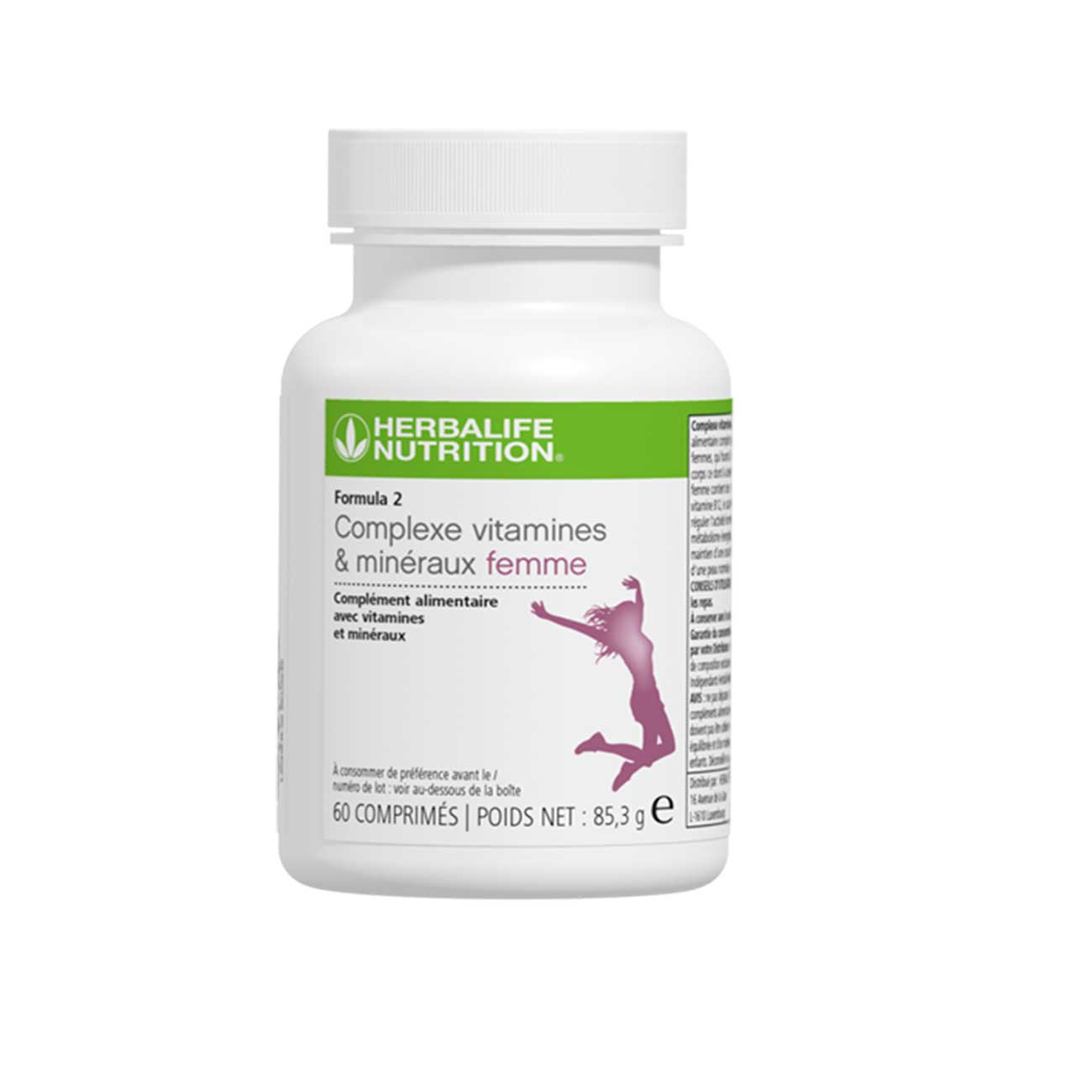 Herbalife Formula 2 Complexe vitamines et minéraux femme 60 comprimés – 85. 3 G