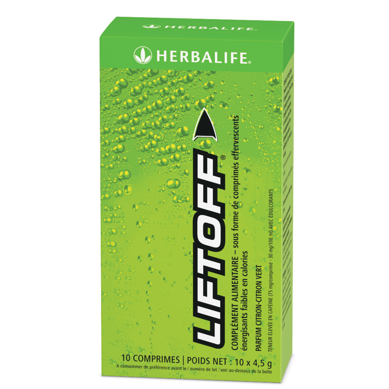 Herbalife Liftoff® Citron vert 10 sachets de 4, 5 G