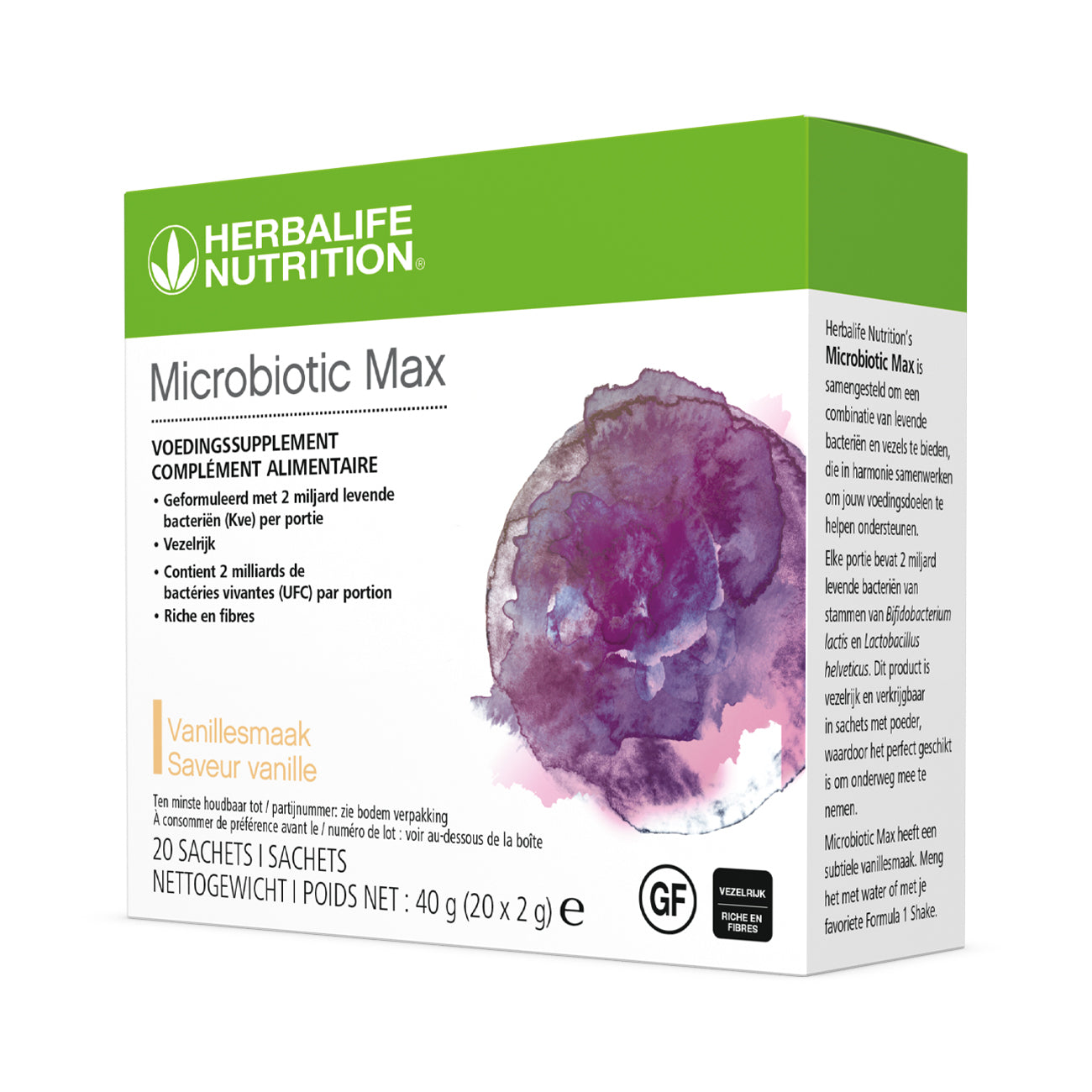 Herbalife Microbiotic Max Vanille 20 sachets de 2G
