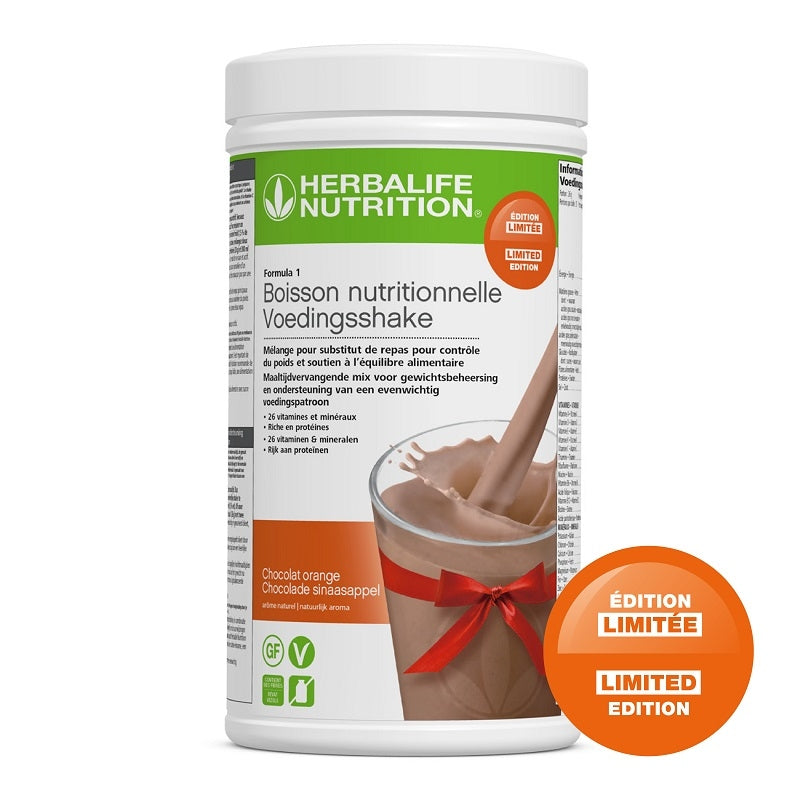 Herbalife Formula 1 Boisson nutritionnelle Chocolat Orange Édition Limitée Chocolat Orange 550 G